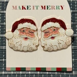 NEW | Make It Merry | Christmas Santa Clause Earrings